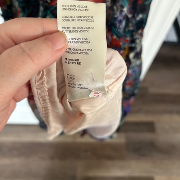 Maeve Annabella Floral Boho Maxi Dress Anthropology Size 2P - Picture 9 of 10